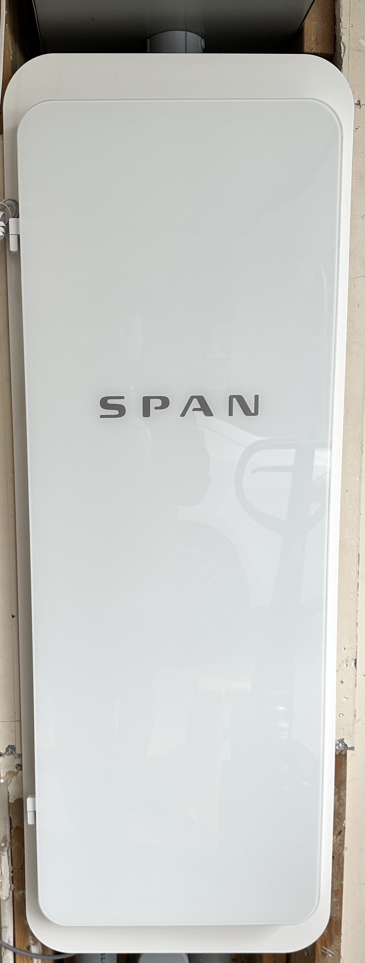 Tesla Powerwall+ battery units and Span Smart Panel installed at Bellevue, WA property