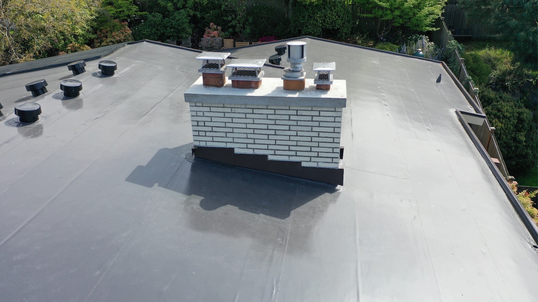 80 mil IB PVC roof installation in Seattle