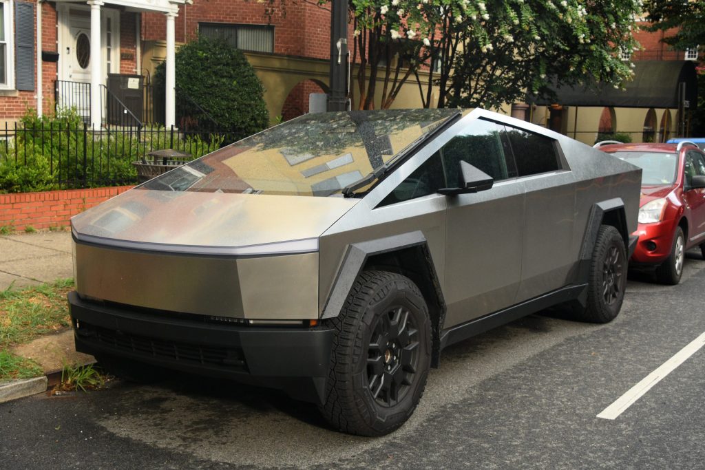 Tesla Cybertruck — PowerShare compatible vehicle