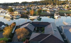 Thumbnail of wide exterior view of Anacortes home after Tesla Solar Roof V2 installation